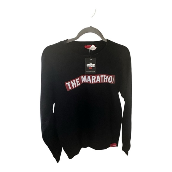 The Marathon Clothing Black Crewneck Sweatshirt Size Small - Picture 3 of 10